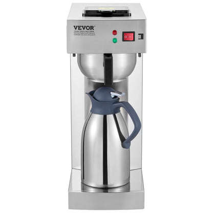 12 Cup Commercial Drip Coffee Maker with Thermal Carafe Restaurant Office