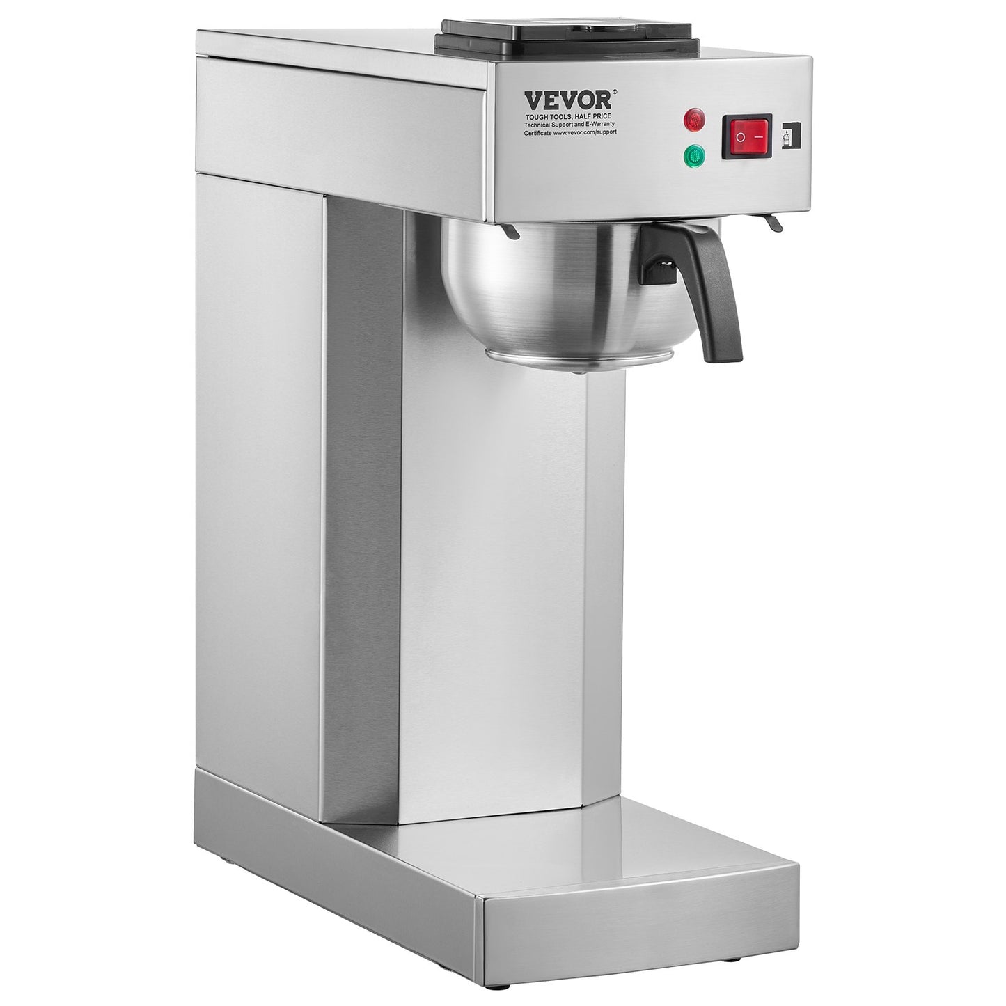 12 Cup Commercial Drip Coffee Maker with Thermal Carafe Restaurant Office