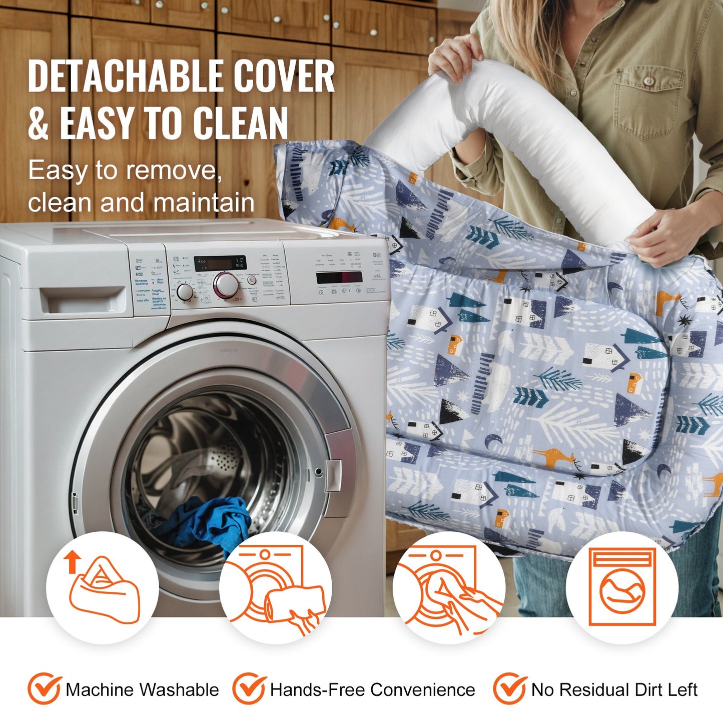 Baby Lounger 100% Cotton Newborn Nest Sleeper with Headrest and 2 Covers