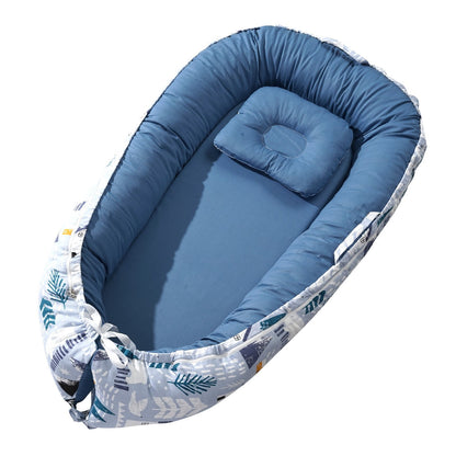 Baby Lounger 100% Cotton Newborn Nest Sleeper with Headrest and 2 Covers