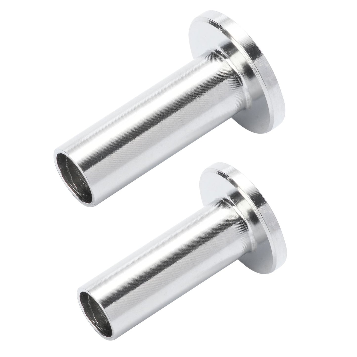 121-pack T316 skyddshylsor i rostfritt stål för 4 mm 4,8 mm vajerkabelräcke, DIY Balustrade T316 marin kvalitet, levereras med en gratis borr, silver