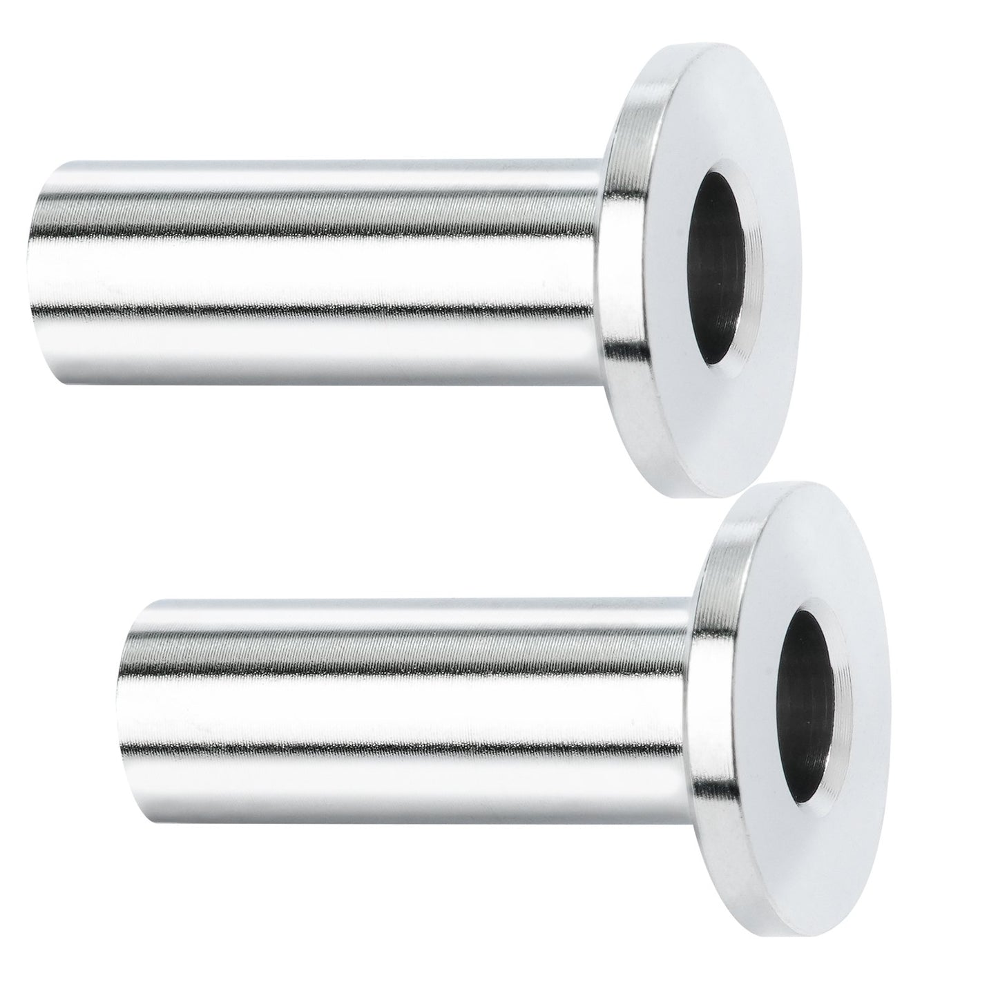 121-pack T316 skyddshylsor i rostfritt stål för 4 mm 4,8 mm vajerkabelräcke, DIY Balustrade T316 marin kvalitet, levereras med en gratis borr, silver