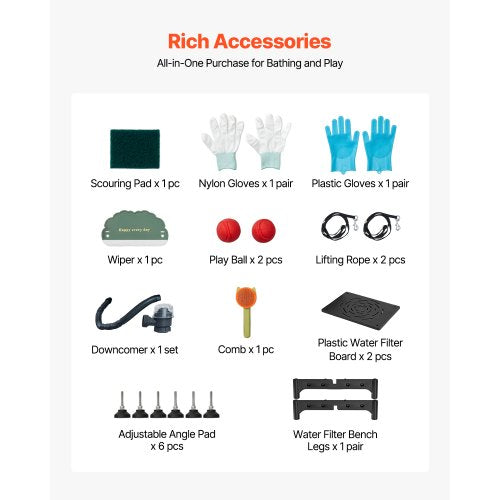 157.5 cm stainless steel dog grooming tub with ramp water filter | EU