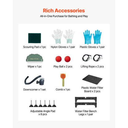 157.5 cm stainless steel dog grooming tub with ramp water filter | EU