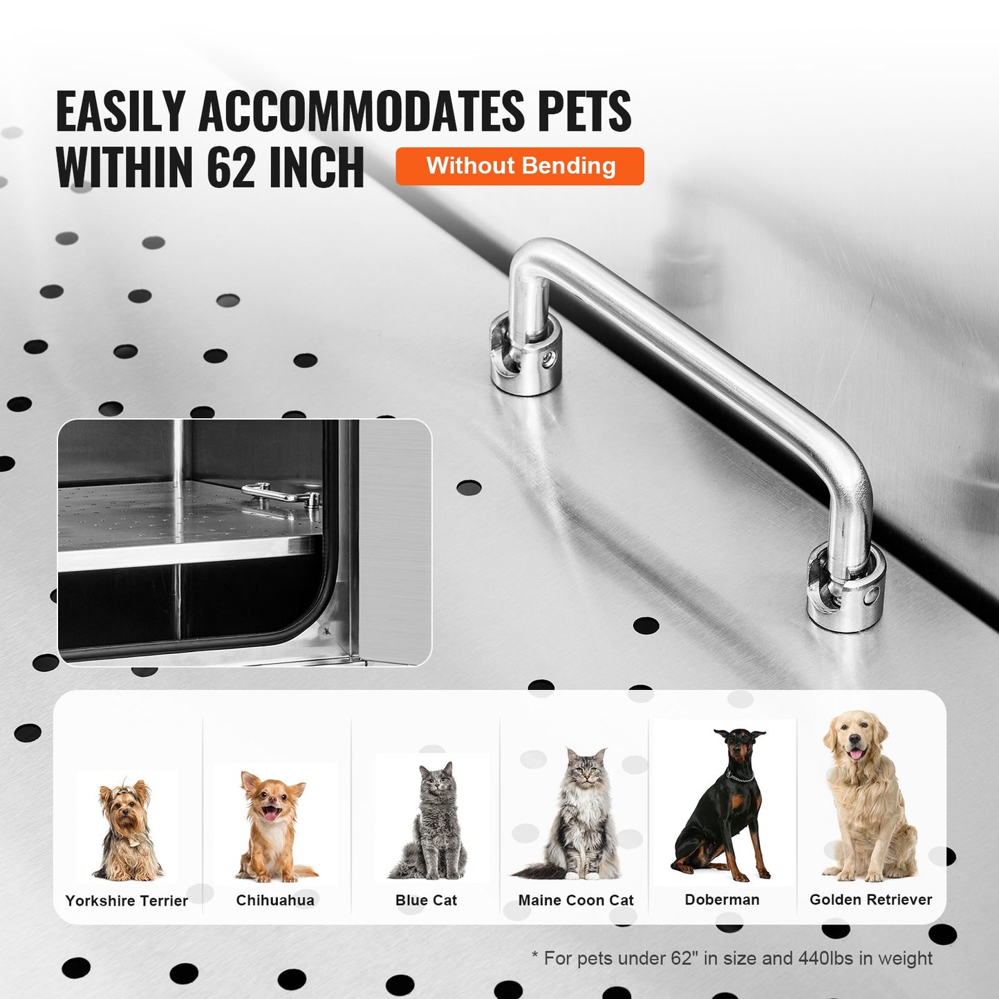 1.57M Pet Dog Bathing Station with Stairs, Professional Stainless Steel Dog Grooming Bathtub with Soap Box, Faucet, Rich Accessories, Bathtub for Large, Medium, Small Pets, Home Wash Basin (Left)