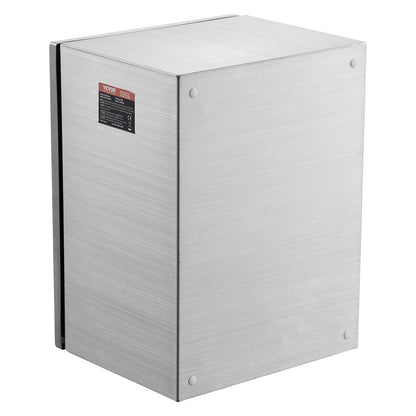Elektrisk låda i stål, 24" x 20" x 8", 304 elskåp i rostfritt stål, väggmonterad utomhushölje för elektrisk elektronisk utrustning med monteringsplatta med gångjärn Lås, IP66 vattentät