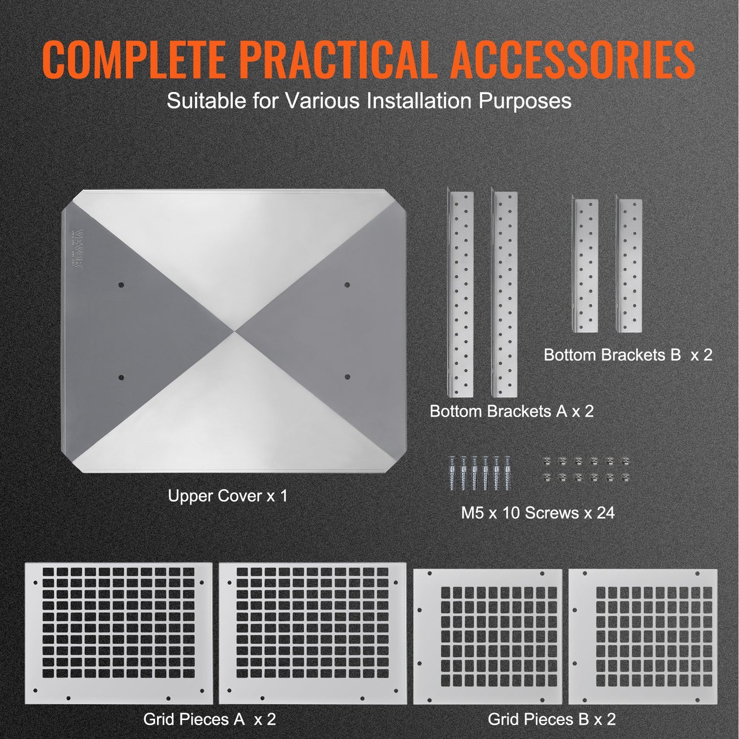 Chimney cap 330.2 x 228.6 mm, 304 stainless steel chimney cap, not easy to collapse &amp; practical accessories &amp; easy installation, fits mesh duct caps outside clay pipe shingles, silver