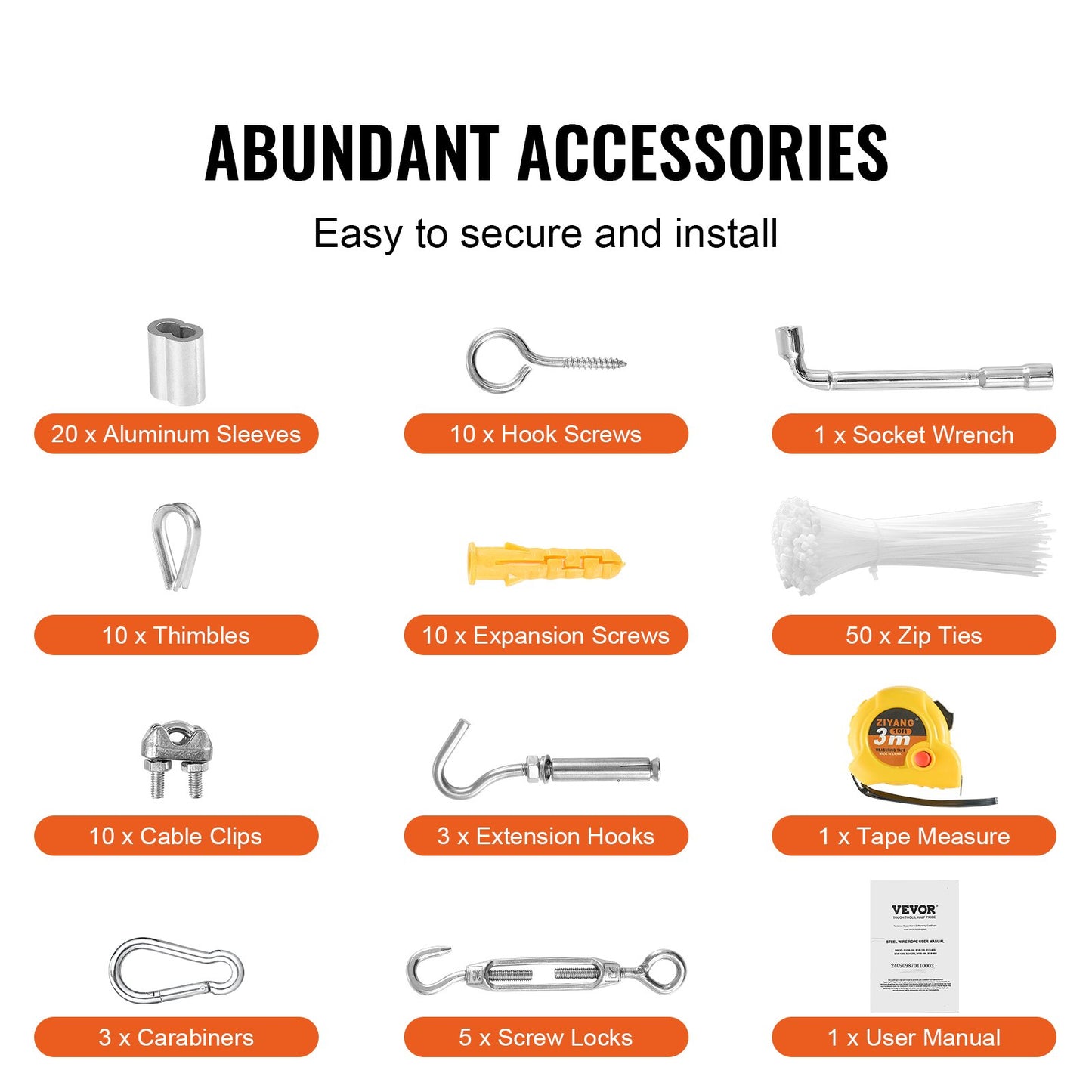 T304 Stainless Steel Cable 1/8" 7x7 Steel Wire 100 Feet Cable Railing