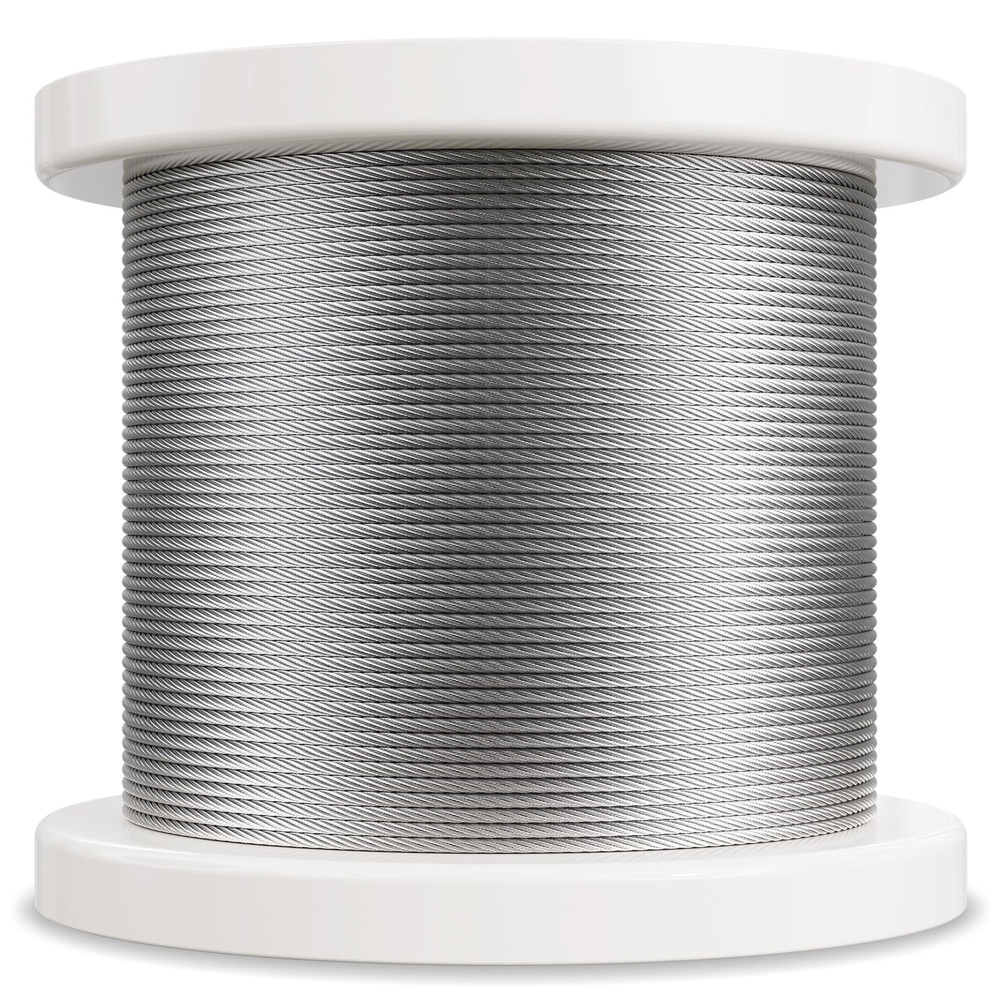 T316 kabel av rostfritt stål 1/8" 7x7 stålvajer 600 fot kabelräcke