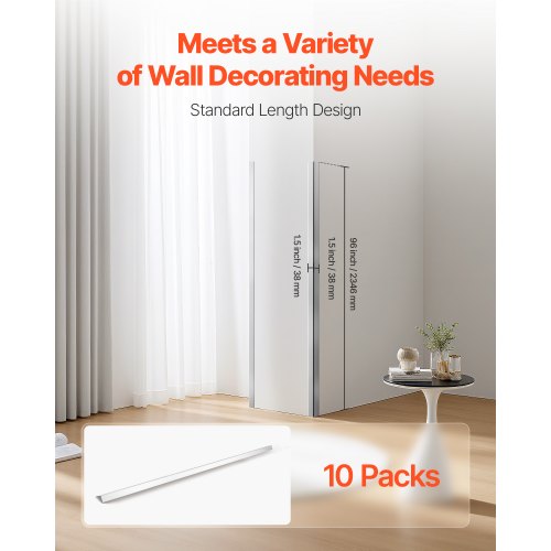 Vägghörnskydd i rostfritt stål 38x38x2436mm 10-pack med 3M-tejp |  EU