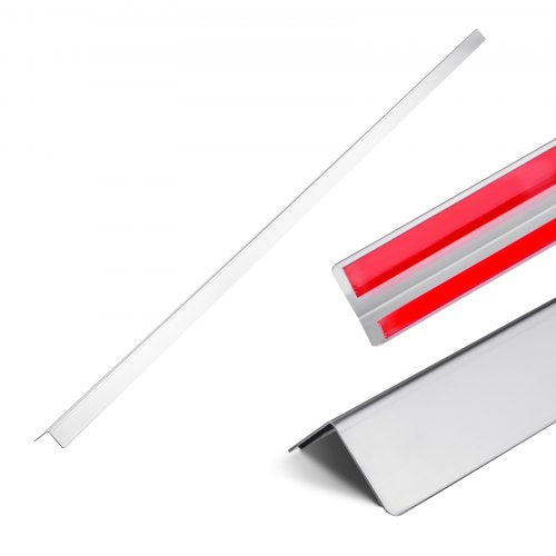 Vägghörnskydd i rostfritt stål 38x38x2436mm 10-pack med 3M-tejp |  EU