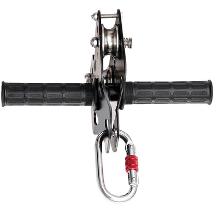 Zipline Kit för barn och vuxna, 120 ft Zip Line Kits upp till 330 lb, Backyard Outdoor Quick Setup Zipline, Lekplatsunderhållning med rostfritt stål Zipline, fjäderbroms, säkerhetssele, säte