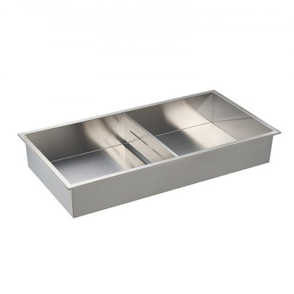 Duschnisch 33,0 x 63,5 x 10,2 cm Infälld vägghylla Rostfritt stål Silver