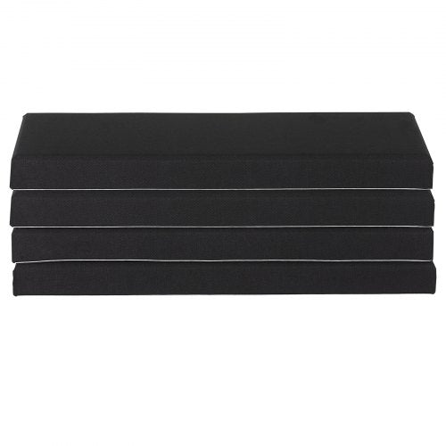 4 acoustic wall panels 5 cm thick 63 x 28 cm self-adhesive black | EU