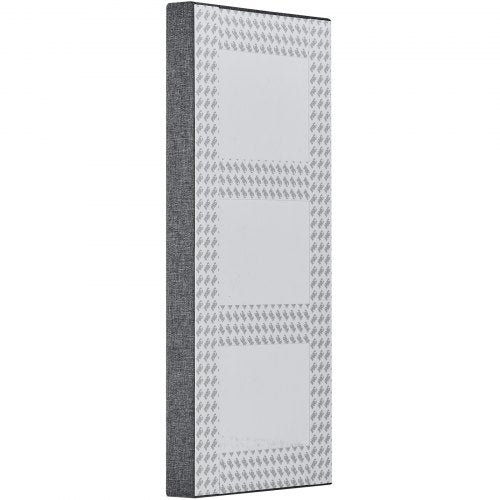 4 acoustic wall panels 5 cm thick 63 x 28 cm self-adhesive grey