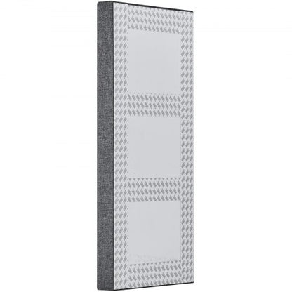 4 acoustic wall panels 5 cm thick 63 x 28 cm self-adhesive grey