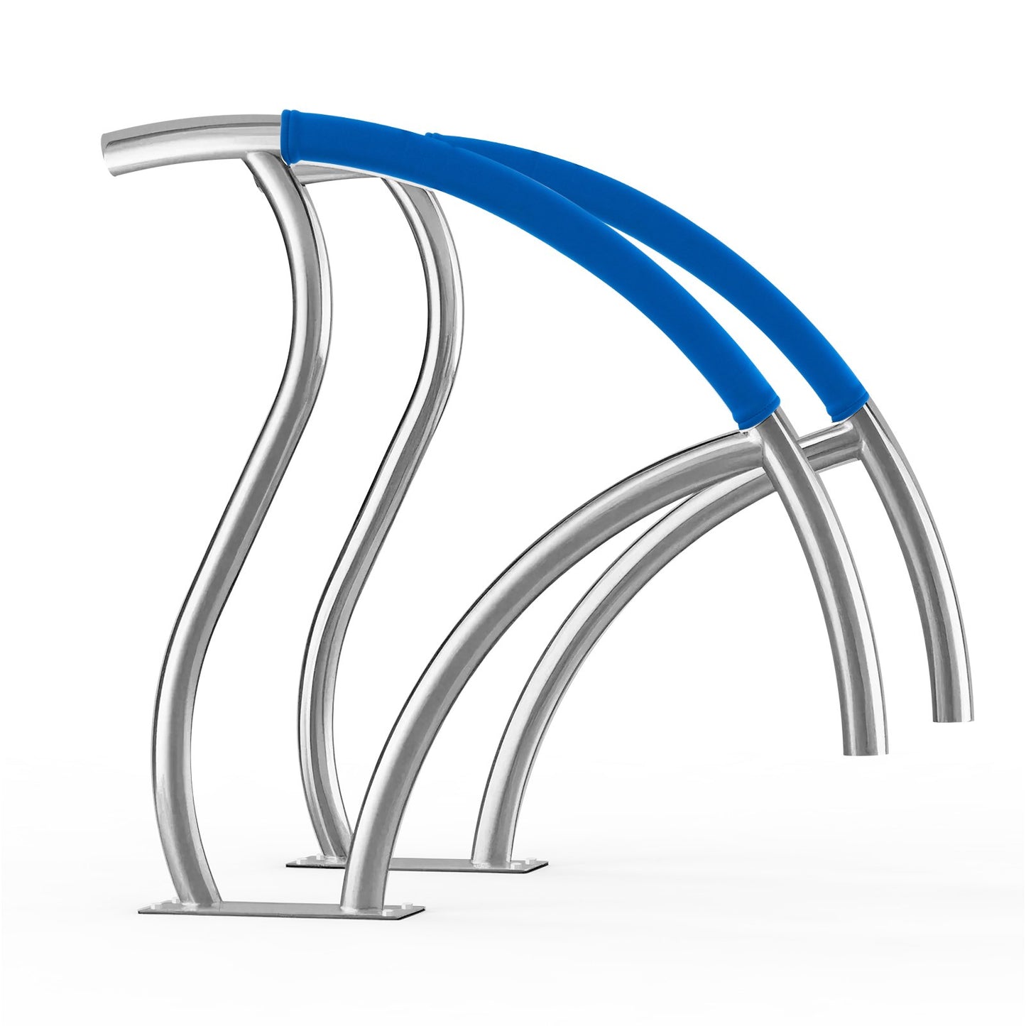 Pool Handrail 2 PCS 30x30in Stainless Steel with Base Plate for Spa Bath