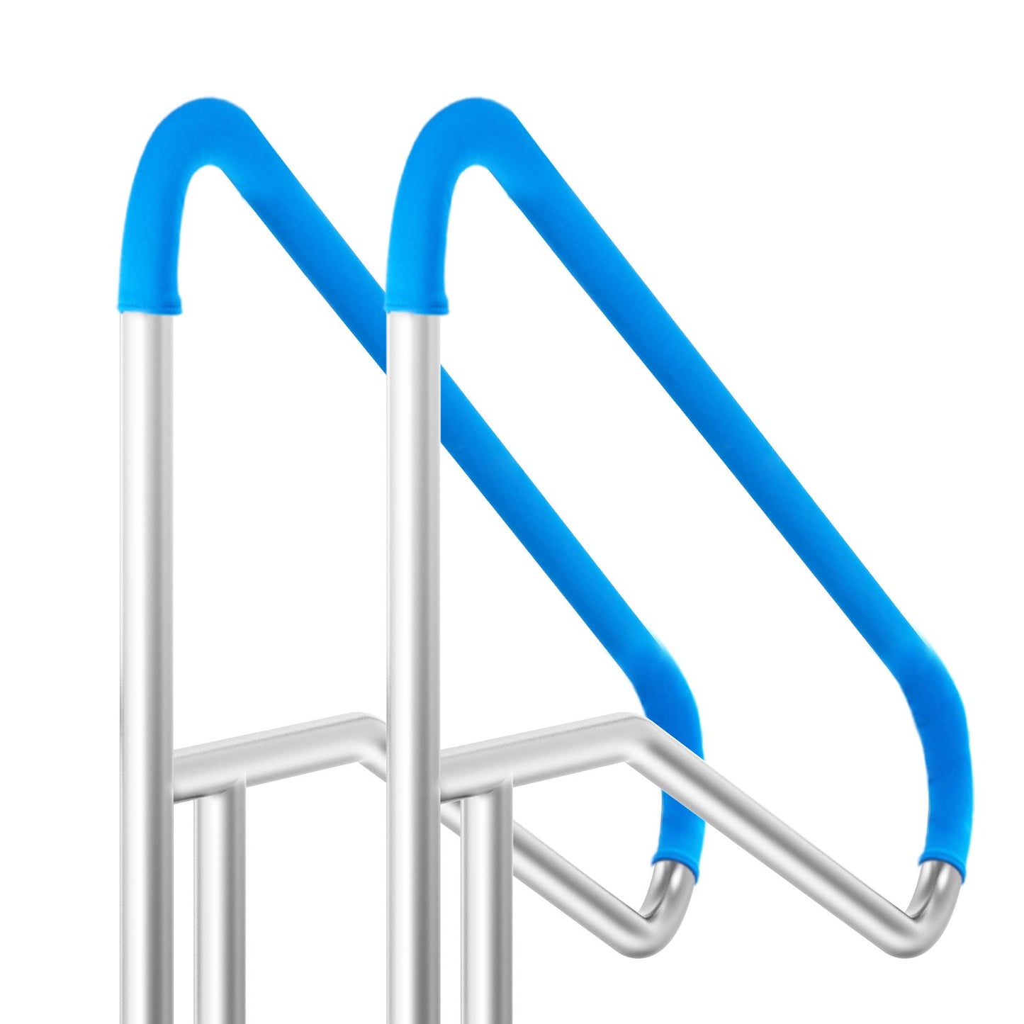 Pool Handrail 2 PCS 55 x 32 inch stainless steel with base plate for hot tub