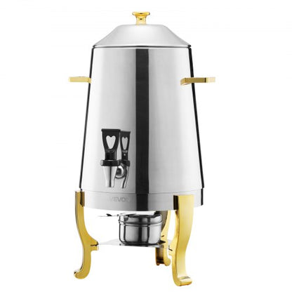 Rostfritt Stål Dispenser för Varmt Te och Kall Dryck 13L Dryckesdispenser