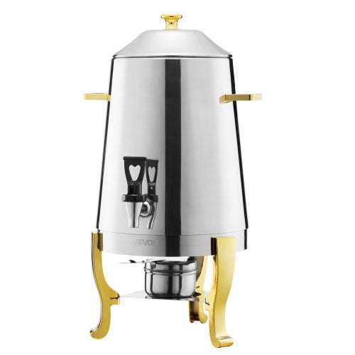 Rostfritt Stål Dispenser för Varmt Te och Kall Dryck 13L Dryckesdispenser