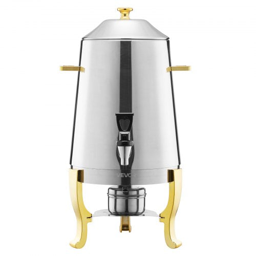 Rostfritt Stål Dispenser för Varmt Te och Kall Dryck 13L Dryckesdispenser