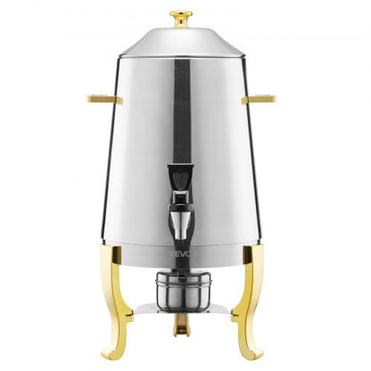 Rostfritt Stål Dispenser för Varmt Te och Kall Dryck 13L Dryckesdispenser