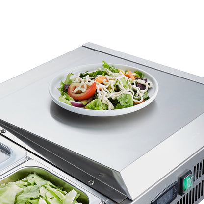 Bänkskiva kylsallad Pizza Prep Station 150 W Rostfri Guard CE