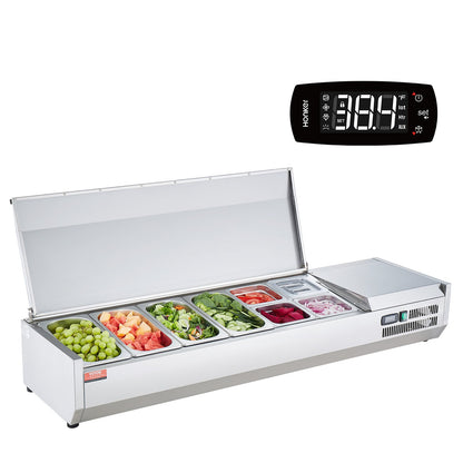 Bänkskiva kylsallad Pizza Prep Station 155 W Rostfri Guard CE