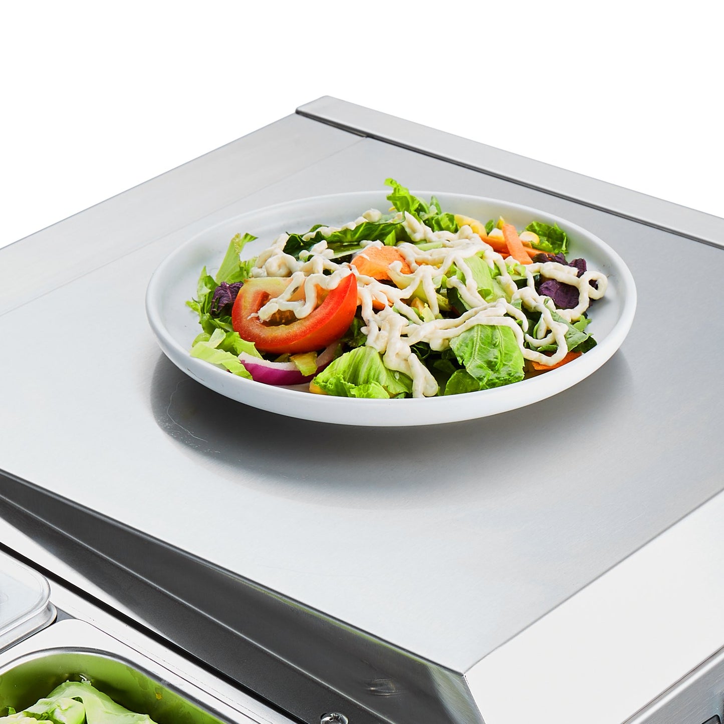Bänkskiva kylsallad Pizza Prep Station 165 W Rostfri Guard CE
