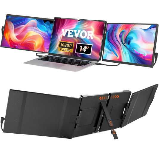 Laptop Screen Extender 14" HD 1080P bärbar bildskärm för 13"-17" bärbar dator