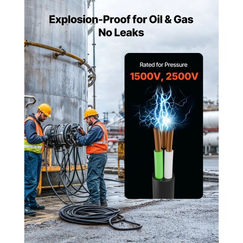 50 FT 10AWG Premium Elkabel Koppar Förlängningssladd