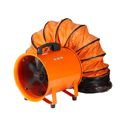 254 mm Fläktfläkt Bärbar 5 m kanalslang Ventilator Industriell