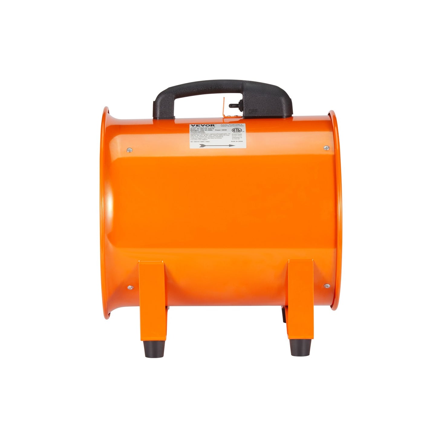 254 mm Fläktfläkt Bärbar 5 m kanalslang Ventilator Industriell