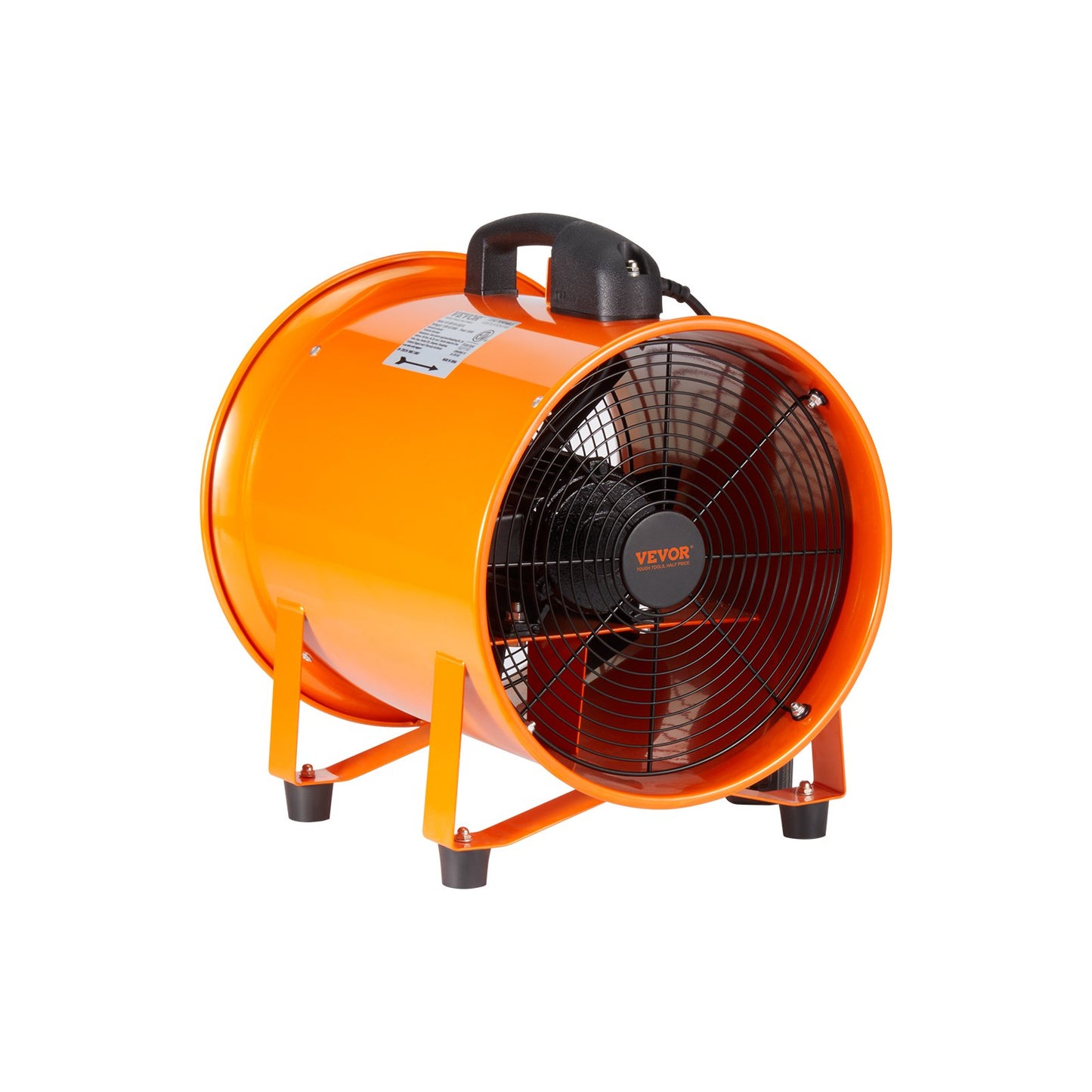254 mm Fläktfläkt Bärbar 5 m kanalslang Ventilator Industriell