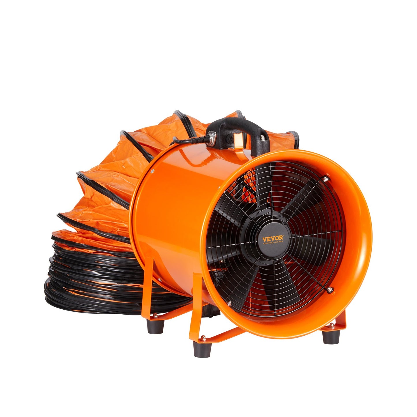 254 mm Fläktfläkt Bärbar 5 m kanalslang Ventilator Industriell