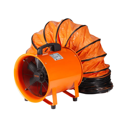 304.8mm Portable Fan Blower 5m Duct Hose Ventilator Industrial