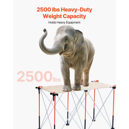 Portable folding work platform 1266 x 665 mm Folding work platform 1135 kg