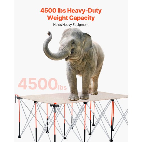 Bärbart hopfällbart arbetsställ 1865 x 1261 mm Hopfällbart arbetsställ 2041 kg