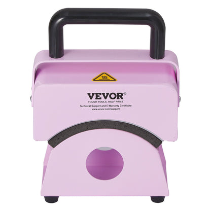 Hat Press Machine Mini Hat Heat Press för Kepsar 5,9x3,15 tums tallrik Lila