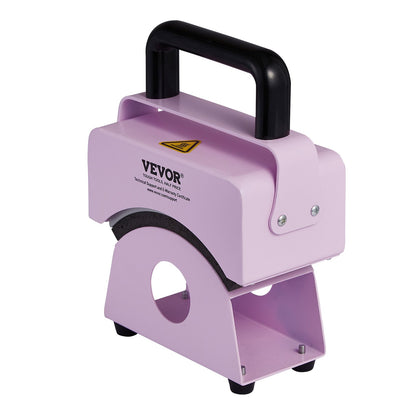 Hat Press Machine Mini Hat Heat Press för Kepsar 5,9x3,15 tums tallrik Lila