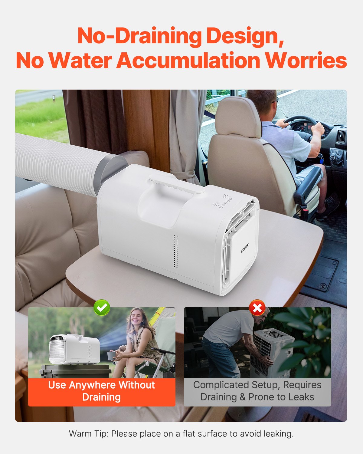 Portable Air Conditioner 4250 BTU Camping Luftkonditionering för tält husbilar