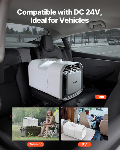 Portable Air Conditioner 4250BTU Tent Air Conditioning AC/DC for Camping
