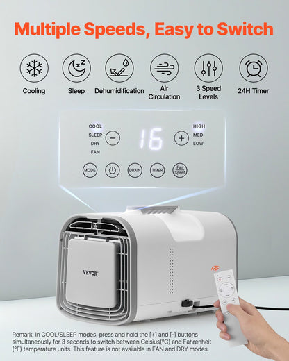 Portable Air Conditioner 4250BTU Tent Air Conditioning AC/DC for Camping