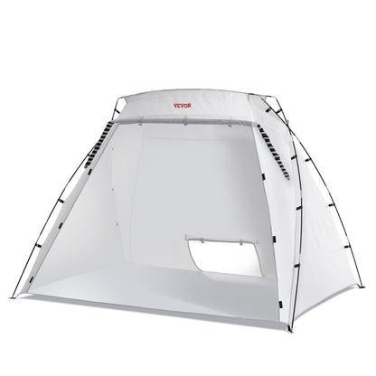Spray Paint Shelter, 10x7x6ft Portable Spray Paint-tält med inbyggt golv och nätskärm, hopfällbar Pop Up Paint Booth för möbler Stor DIY Hobby Tool Painting Station