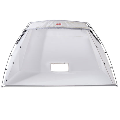 Spray Paint Shelter, 10x7x6ft Portable Spray Paint-tält med inbyggt golv och nätskärm, hopfällbar Pop Up Paint Booth för möbler Stor DIY Hobby Tool Painting Station