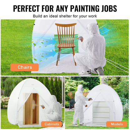 Spray Paint Shelter Portabel Spray Paint Tältbås 60x60x70 i Pop Up