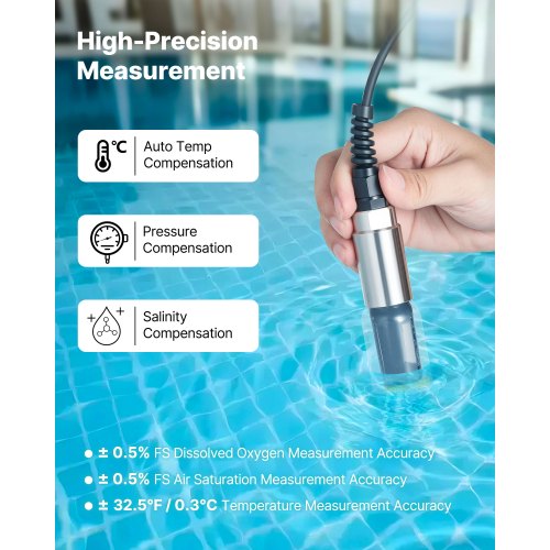 Dissolved Oxygen Meter Portable Dissolved Oxygen Test Kit 0.0-20.0 mg/L | EU