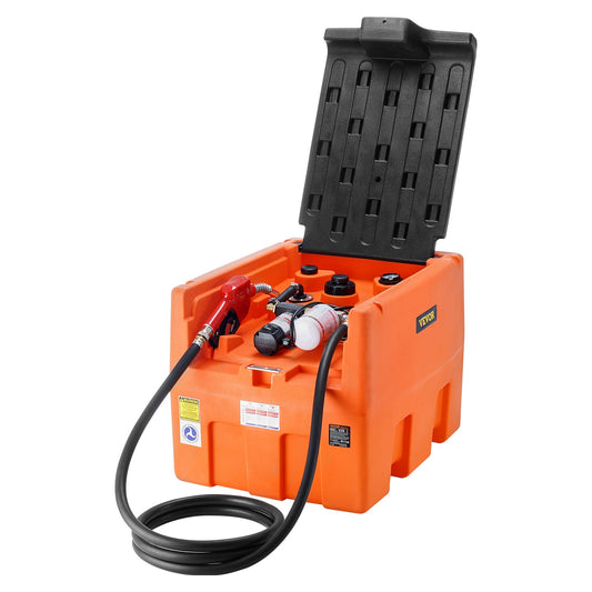 Bärbar Dieseltank 48 Gal Bränsletank med 12V elektrisk överföringspump