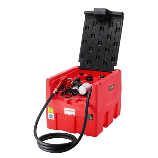Bärbar diesel- och bensintank 48 Gal bränsletank med 12V överföringspump