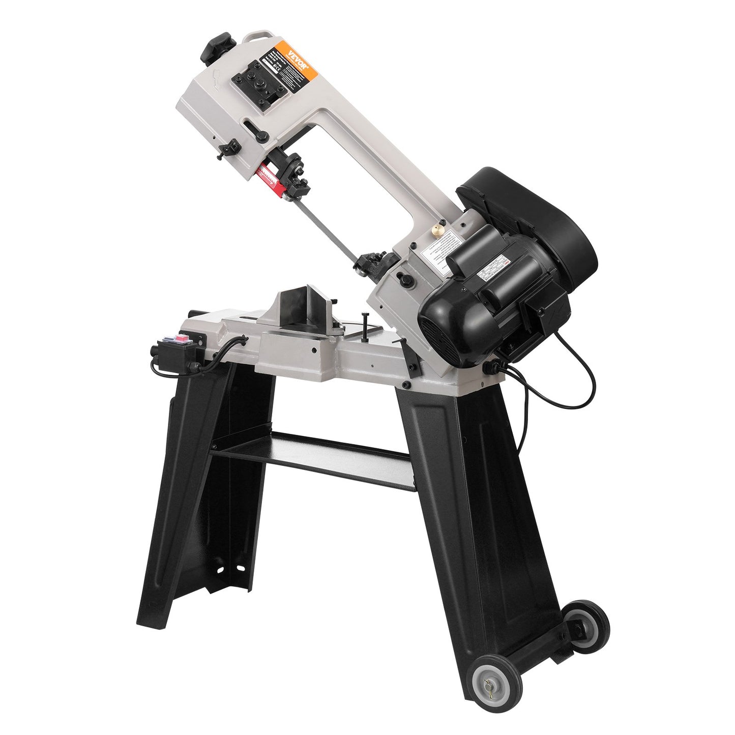 Metal Horizontal Band Saw 4 Inch x 6 Inch 550W Variable Speed Band Saw 220V